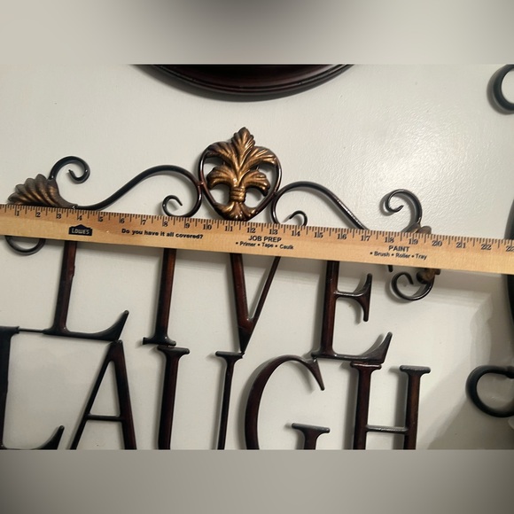 Elegant Black and Gold Wall Decor - Live Laugh Love - Picture 3 of 3